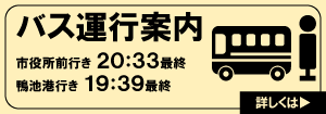 バス運行案内　直行便運行最終22：30まで